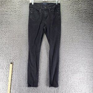 Aeropostale Jeans Mens Size 29x32 Black Super Skinny Design Stretch Denim
